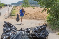 Акция AntiСвин по сбору мусора прошла на берегу Гребного канала в Нижнем Новгороде