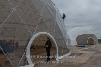 Пресс-тур на фестивальное поле в поселке Большое Козино в преддверии крупнейшего в России фестиваля электронной музыки и современных технологий Alfa Future People (AFP)