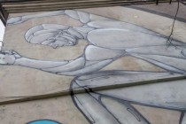 Атлант украсил дом в переулке Гаршина в Нижнем Новгороде, в рамках фестиваля Новый город: Древний