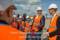 Экскурсия на территории застройки стадиона к ЧМ-2018 в Нижнем Новгороде для детей-сирот, воспитывающихся в детских домах и интернатах Нижегородской области