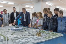Экскурсия на территории застройки стадиона к ЧМ-2018 в Нижнем Новгороде для детей-сирот, воспитывающихся в детских домах и интернатах Нижегородской области