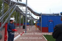 Торжественный пуск энергоцентра и газопровода высокого давления в п. Гидроторф Балахнинского района Нижегородской области