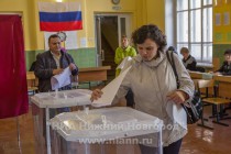 Голосование на выборах депутатов в Думу Нижнего Новгорода VI созыва на участке №2542