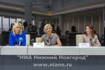 Пресс-конференция Елены Аржановой, Анны Кругловой и Анны Татаринцевой