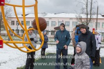 Открытие спортивной площадки около ФОКа Заречье