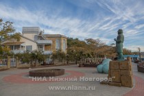 Набережная Коктебеля безлюдна - курортный сезон завершен