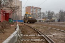 Строительство дороги в объезд провала грунта на ул. Горной в Нижнем Новгороде
