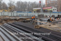 Строительно-ремонтные работы по локализации провала грунта в районе ул. Горной