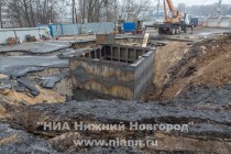 Строительно-ремонтные работы по локализации провала грунта в районе ул. Горной