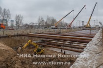 Строительство станции метро Стрелка в микрорайоне Мещерское озеро в Нижнем Новгороде