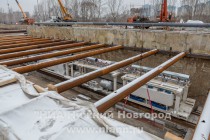 Строительство станции метро Стрелка в микрорайоне Мещерское озеро в Нижнем Новгороде