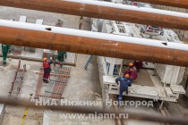 Строительство станции метро Стрелка в микрорайоне Мещерское озеро в Нижнем Новгороде