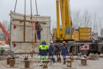 Строительство станции метро Стрелка в микрорайоне Мещерское озеро в Нижнем Новгороде