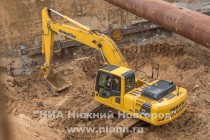 Строительство станции метро Стрелка в микрорайоне Мещерское озеро в Нижнем Новгороде