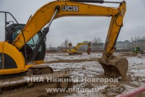 Строительство станции метро Стрелка в микрорайоне Мещерское озеро в Нижнем Новгороде