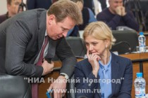 Глава администрации Нижегородского района Согин Игорь и депутат Думы Нижнего Новгорода Елена Аржанова