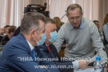 Депутаты Думы Нижнего Новгорода Владимир Герасичкин,  Александр Разумовский и Игорь Богданов (слева направо)