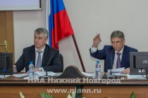 Глава администрации Нижнего Новгорода Сергей Белов и глава Нижнего Новгорода Иван Карнилин (слева направо)