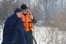 Тактико-специальные учения с аварийно-спасательным отрядом Нижегородской области спасателей в преддверии паводка