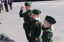 Парад в честь 71-годовщины Победы в Великой Отечественной войне на пл. Минина и Пожарского в Нижнем Новгороде