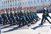 Парад в честь 71-годовщины Победы в Великой Отечественной войне на пл. Минина и Пожарского в Нижнем Новгороде