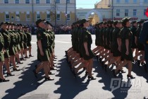 Парад в честь 71-годовщины Победы в Великой Отечественной войне на пл. Минина и Пожарского в Нижнем Новгороде