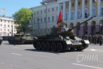 Парад в честь 71-годовщины Победы в Великой Отечественной войне на пл. Минина и Пожарского в Нижнем Новгороде