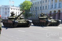 Парад в честь 71-годовщины Победы в Великой Отечественной войне на пл. Минина и Пожарского в Нижнем Новгороде