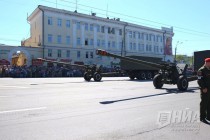 Парад в честь 71-годовщины Победы в Великой Отечественной войне на пл. Минина и Пожарского в Нижнем Новгороде