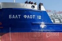 Торжественная церемония спуска на воду нового танкера RST-27 состоялась на ОАО Завод Красное Сормово в Нижнем Новгороде