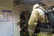 Пожарные спасли пострадавших и ликвидировали условное возгорание в здании Речного вокзала в Нижнем Новгороде