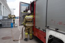 Пожарные спасли пострадавших и ликвидировали условное возгорание в здании Речного вокзала в Нижнем Новгороде