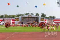 Празднование национального татаро-башкирского праздника Сабантуй в Нижнем Новгороде
