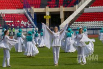 Празднование национального татаро-башкирского праздника Сабантуй в Нижнем Новгороде