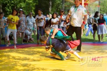 Празднование национального татаро-башкирского праздника Сабантуй в Нижнем Новгороде