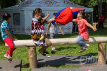 Празднование национального татаро-башкирского праздника Сабантуй в Нижнем Новгороде