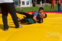 Празднование национального татаро-башкирского праздника Сабантуй в Нижнем Новгороде