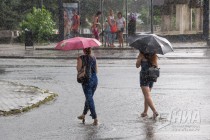 Сильный ливень прошел в Нижнем Новгороде