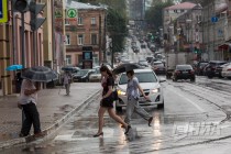 Сильный ливень прошел в Нижнем Новгороде