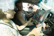 Представители Ситилинк, профессиональные пилоты MatriXRacing Team совместно с сотрудниками ДПС провели патрулирование на оживленных участках дорог города