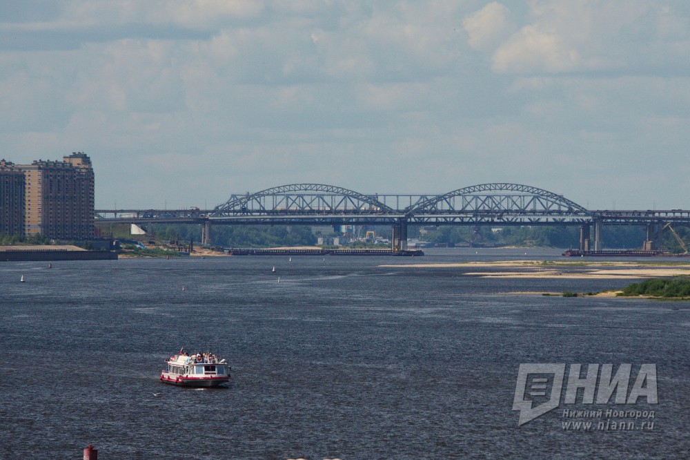 Мост через реку Волгу в Нижнем Новгороде