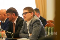 Депутаты Законодательного собрания Нижегородской области VI созыва Владислав Атмахов и Никита Сорокин (слева направо)