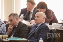 Депутат Думы Нижнего Новгорода VI созыва Кирилл Эпштейн и председатель комиссии Гордумы по строительству Вячеслав Растеряев