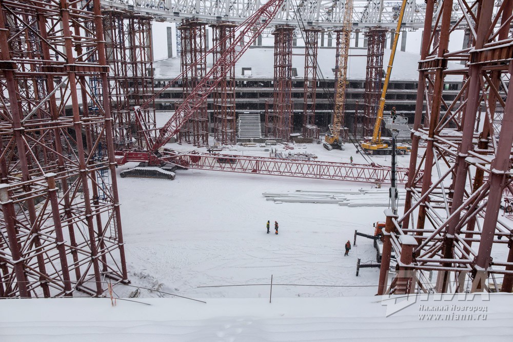 Строящийся стадион к ЧМ-2018 в Нижнем Новгороде