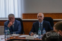 Глава администрации Арзамаса Игорь Киселев и и.о. мэра города Михаил Мухин