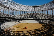 Подрядчик начал обустройство футбольного поля на стадионе к ЧМ-2018 Нижний Новгород