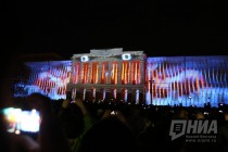 Праздничный фейерверк и мультимедийное шоу в День города в Нижнем Новгороде