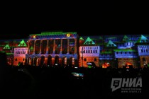 Праздничный фейерверк и мультимедийное шоу в День города в Нижнем Новгороде