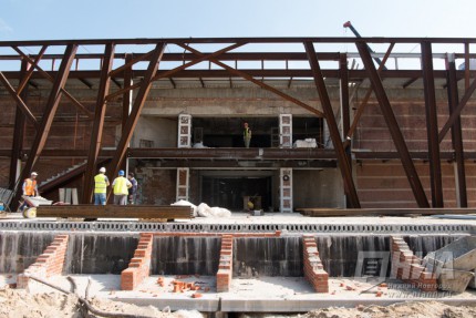 Ход реконструкции здания детского театра Вера в Нижнем Новгороде