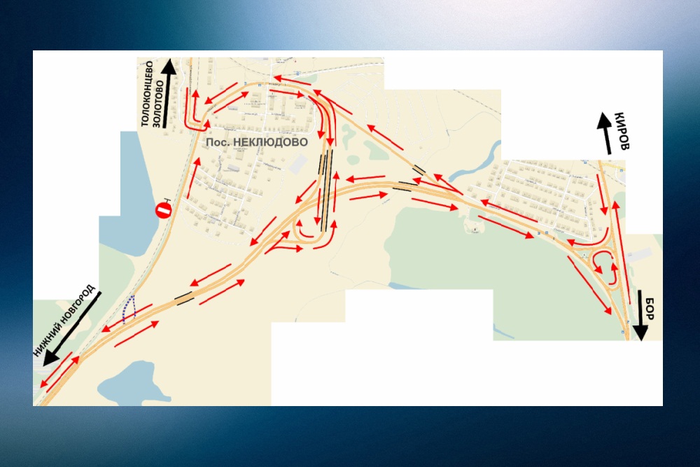 Развязка в ольгино в нижнем новгороде схема